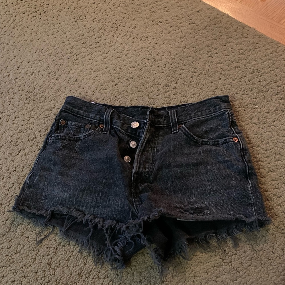 Levi 501 black shorts